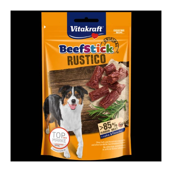 Vitakraft BeefStick Rustico - jutalomfalat (marha,szalámi) kistestű kutyák részére (55g)