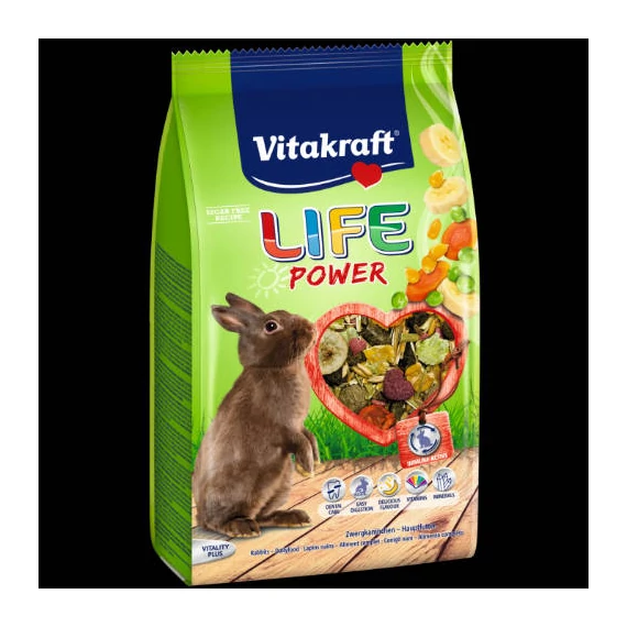 Vitakraft Life Power (Nyúl) - kiegészítő eleség (600g)
