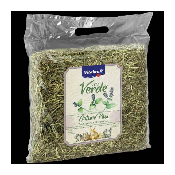Vitakraft Vita Verde® Heu + Pfefferminze - Alpesi réti széna (borsmentával) rágcsálók részére (500g)
