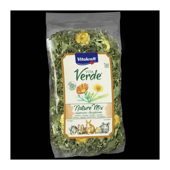 Vitakraft Vita Verde Nature Mix Löwenzahn,Ringelblume - kiegészítő eleség (pitypang,körömvirág) rágcsálók részére (100g)
