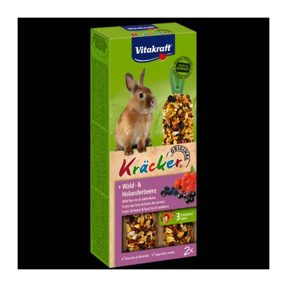 Vitakraft Kracker Dupla Rúd (bodza,bogyók) – kiegészítő eleség törpenyulak részére (2x56g)