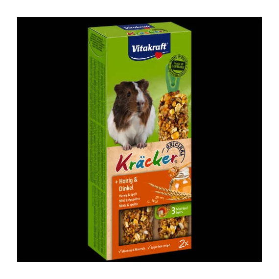 Vitakraft Kracker Dupla Rúd (méz,tönköly) – kiegészítő eleség Tengerimalac részére (112g)