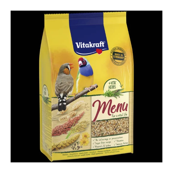Vitakraft MENU complete - Teljesértékű eledel - egzotikus madarak részére (500g)