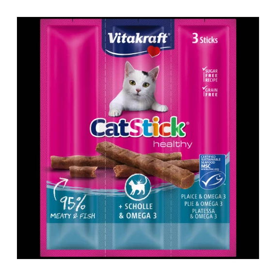 Vitakraft Cat Stick Mini - jutalomfalat (lazac,pisztráng) macskák részére (3x6g)