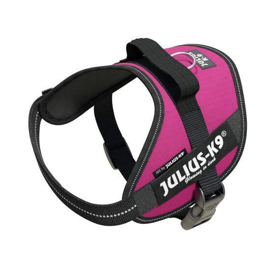 Julius-K9 IDC Power Harness - hám (felírattal, sötétrózsaszín) kutyák részére (2-es méret)