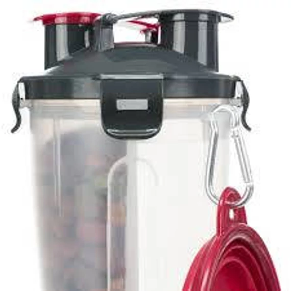 Trixie Feed and Water Containers - Úti etető és itató egyben ( 2× 0.35 l/ø 11 × 23 cm)