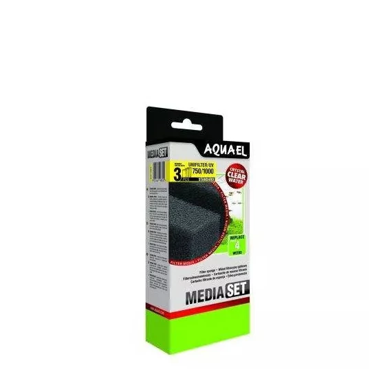 AquaEl Media Set Unifilter/UV 750/1000 Standard - cserélhető szivacsbetét (3db)
