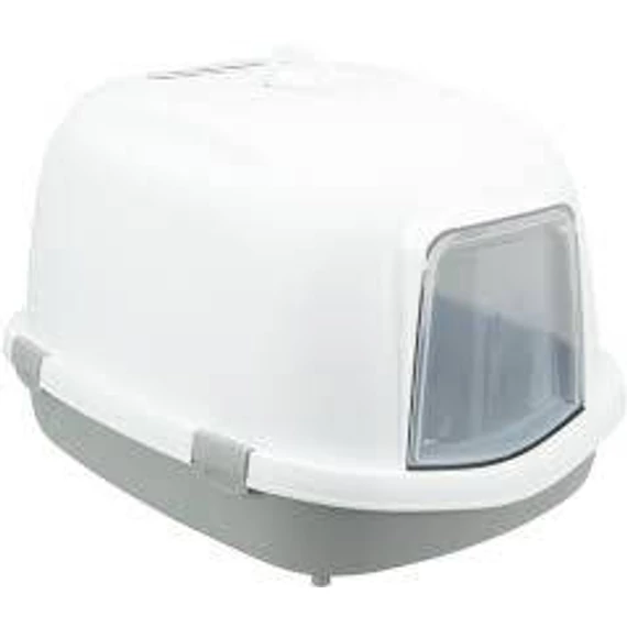 Trixie Primo XXL Litter Tray - fedeles macska wc (szürke/fehér) macskák részére (56x47x71cm)