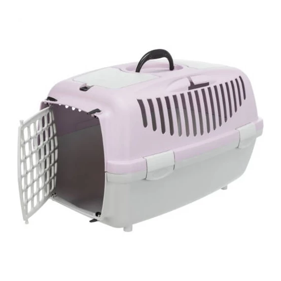Trixie Transport Box Capri - szállítóbox (lila,szürke) 8 kg alatti kisállatok részére (XS-S) 37x34x55cm