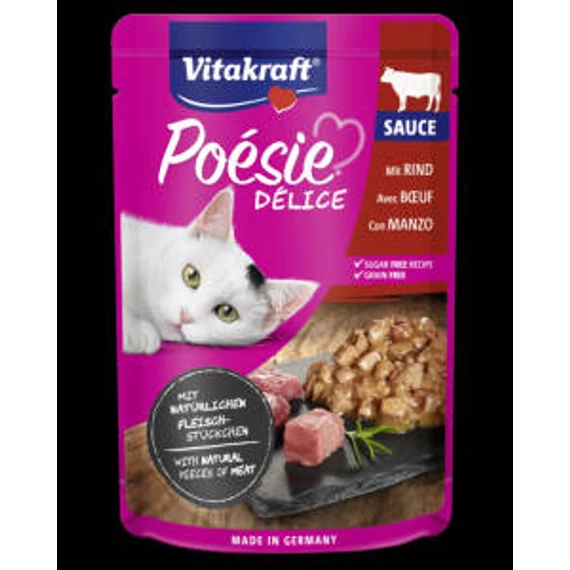 Vitakraft Poésie Déli Sauce - nedvestáp (marhával) macskák részére (85g)