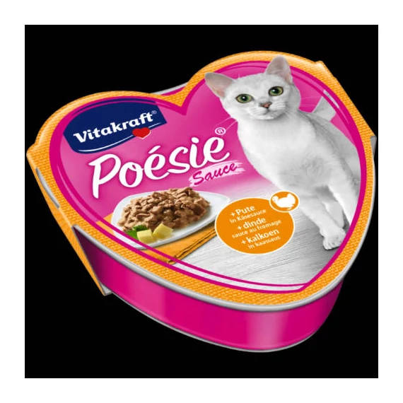 Vitakraft Poésie Sauce alutálkás - nedveseledel (pulyka,sajtszósz) macskák részére (85g)