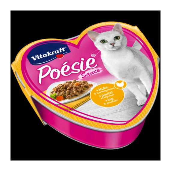 Vitakraft Poésie Sauce alutálkás - nedveseledel (csirke,kerti zöldség) macskák részére (85g)