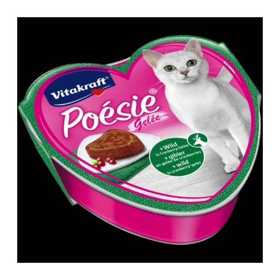 Vitakraft Poésie Sauce alutálkás - nedveseledel (vadhús,áfonya) macskák részére (85g)