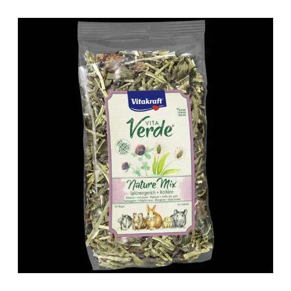 Vitakraft Vita Verde Nature Mix Spitzwegerich,Rotklee - kiegészítő eleség (útifű,lóhere) rágcsálók részére (125g)