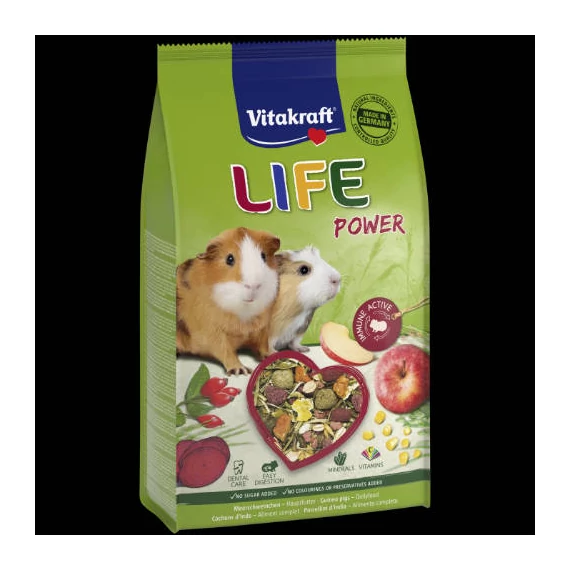 Vitakraft Life Power Cavia - kiegészítő eleség (erő-mix) tengerimalacok részére (600g)
