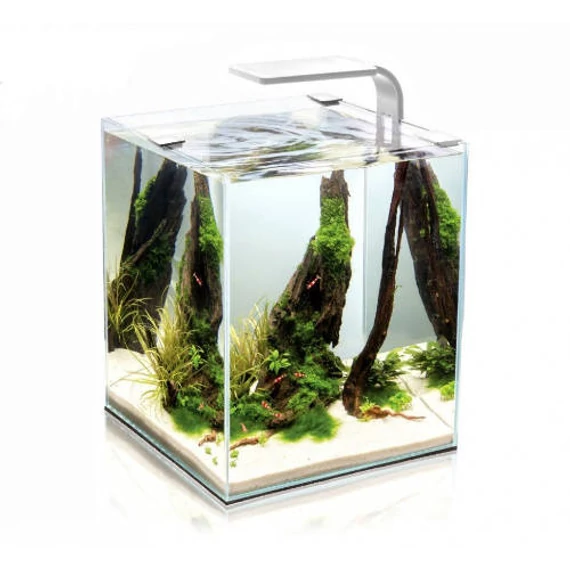 Aquael Shrimp Set Smart Day&Nnight 10 white - Nano akvárium (fehér) garnélarákoknak és kisebb halaknak (20x20x25cm)