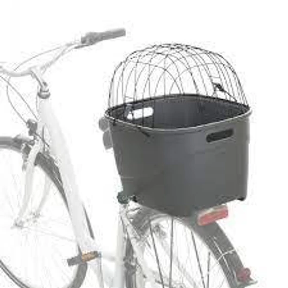 Trixie Basket for Bicycle Carrier - szállítókosár kerékpárra (szürke) kisállatok részére (max:6kg) 36×47×46cm