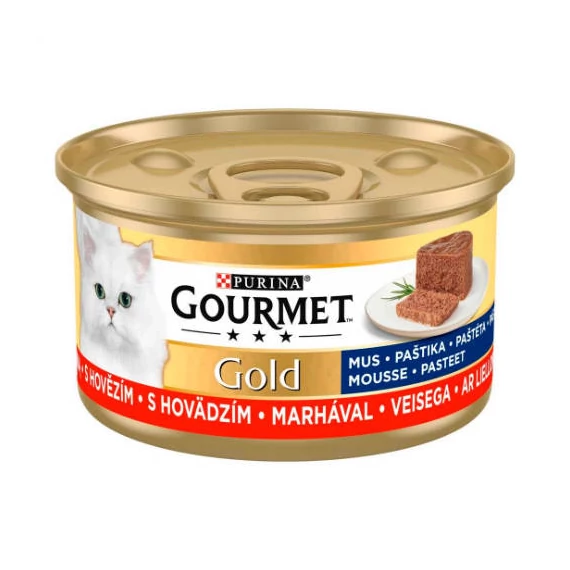 Gourmet Gold Pástétom - Nedves eledel (marha) macskák részére (85g)