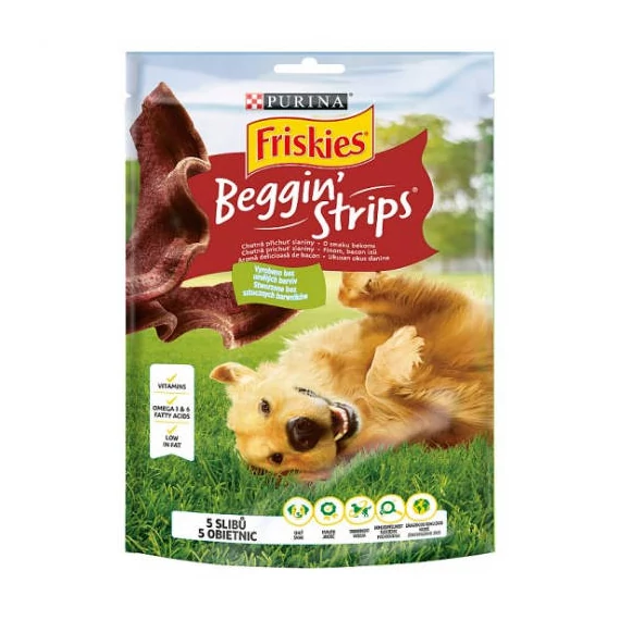 Friskies Beggin' Strips - jutalomfalat (bacon) kutyák részére (120g)