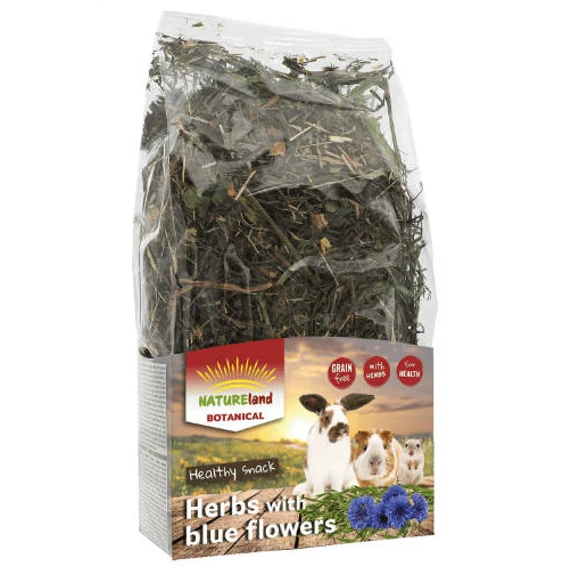 NatureLand Botanical - kiegészítő takarmány (gyógynövényekkel, kék virágokkal) rágcsálók részére (100g)