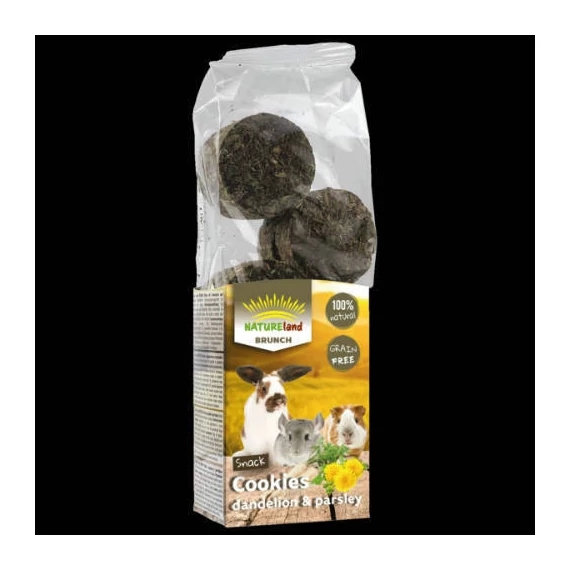 Nature Land Brunch - gabonamentes,kiegészítő eleség (keksz pitypanggal és sárgarépával) rágcsálók részére (120g)