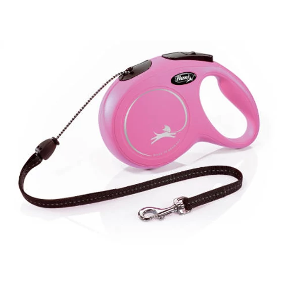KT.Flexi New Classic "M" (pink) - zsinóros automata póráz (8m)