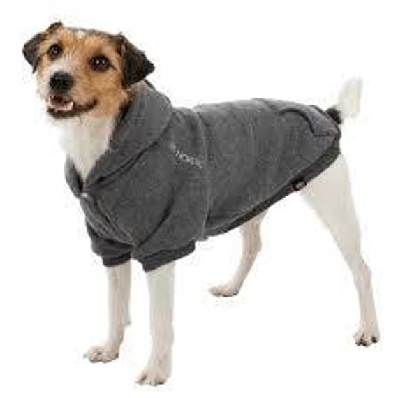 KT25.Trixie BE NORDIC Hoodie Pullover - kapucnis pulóver (szürke) kutyák részére (L) 62cm