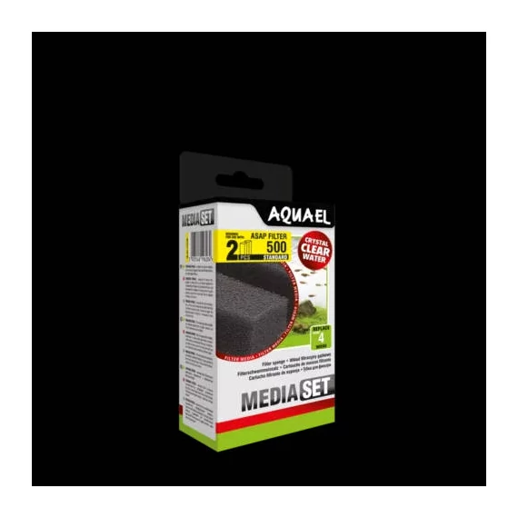 AquaEl Filtration sponge ASAP 500 Standard - szűrőszívacs belső szűrőkhöz (2db) 13,4x4,7x3,6cm