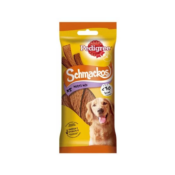 Pedigree Schmackos Multi Mix - jutalomfalat (baromfi,marha,bárány) kutyák részére (36g/5db)