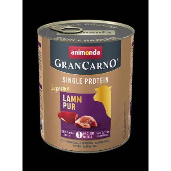Animonda GranCarno Adult (single protein) konzerv - Felnőtt kutyák részére, bárányhússal (800g)