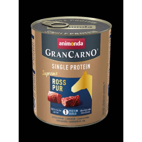 Animonda GranCarno Adult (single protein) konzerv - Felnőtt kutyák részére,lóhússal (800g)