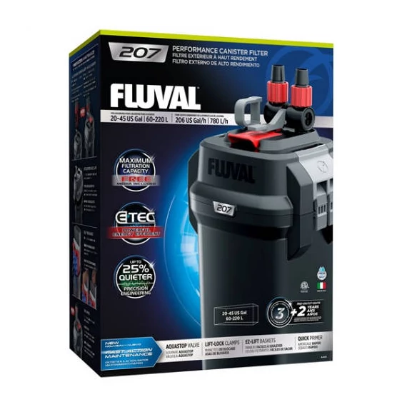 Fluval "207" Performance Canister Filter - külső szűrő (220 literes) akváriumokhoz