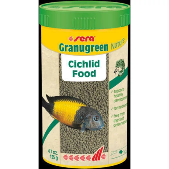 Sera Nature Granugreen - granulátum táplálék díszhalak részére (250ml/135g)