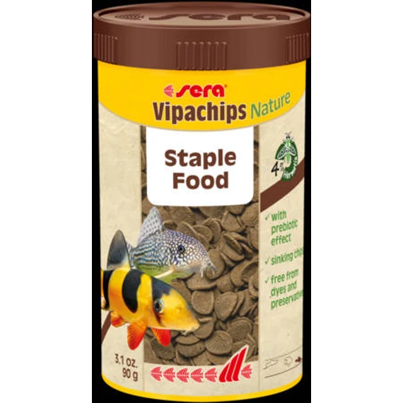Sera Vipachips Nature - táplálék díszhalak számára (250ml/90g)