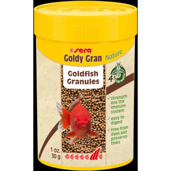 Sera Nature Goldy Gran - granulátum táplálék aranyhalak számára (100ml/30g)