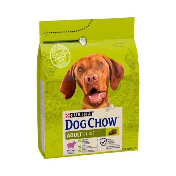 Purina Dog Chow Adult - Szárazeledel (bárány) felnőtt kutyák részére (2,5kg)