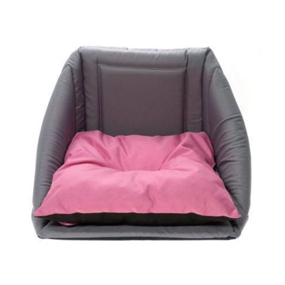 Kifutó Termék Comfy Lola Trio bed 3in1 - fekhely (szürke,rózsaszín) kutyák és macskák részére (43x43x39cm)