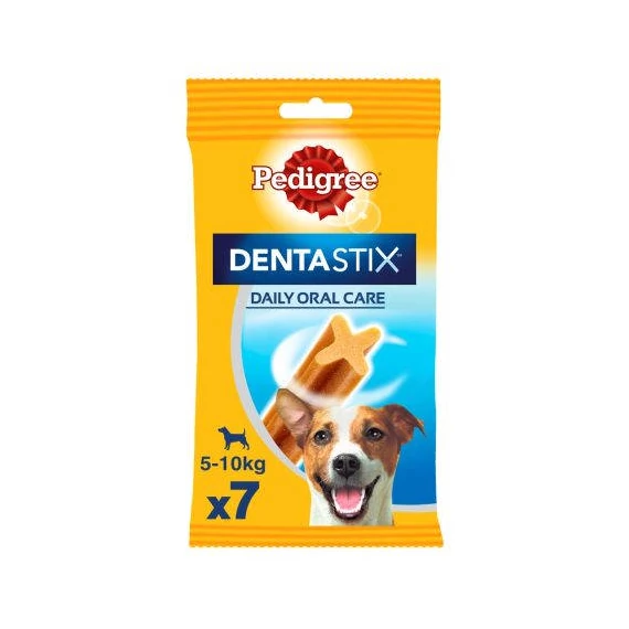 Pedigree DentaStix 5-10kg - jutalomfalat (fogtisztító) Kistestű kutyák részére (7db/110g)