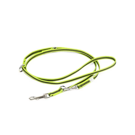 Julius-K9 Color&Gray - állítható póráz (neon-szürke) kutyák részére (14mm/2,2m)