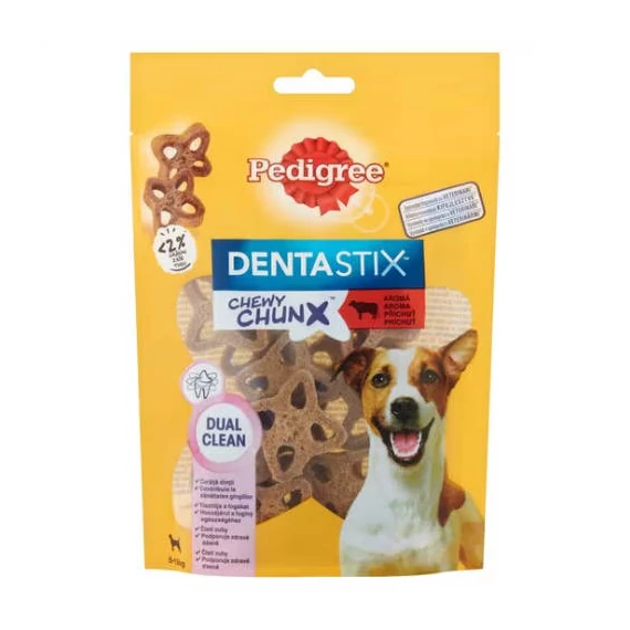 Pedigree Dentastix Chewy Chunx - jutalomfalat (marha) kutyák részére (68g) 5-15kg