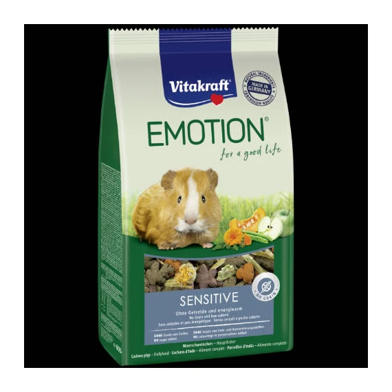 Vitakraft Emotion Sensitive - Teljes értékű eledel (könnyen emészthető) tengerimalacok részére (600g)