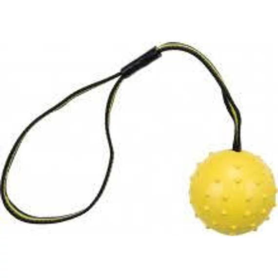 Trixie Sporting Ball on a Strap - natúr gumi játék (labda) kutyák részére (Ø6x35cm)