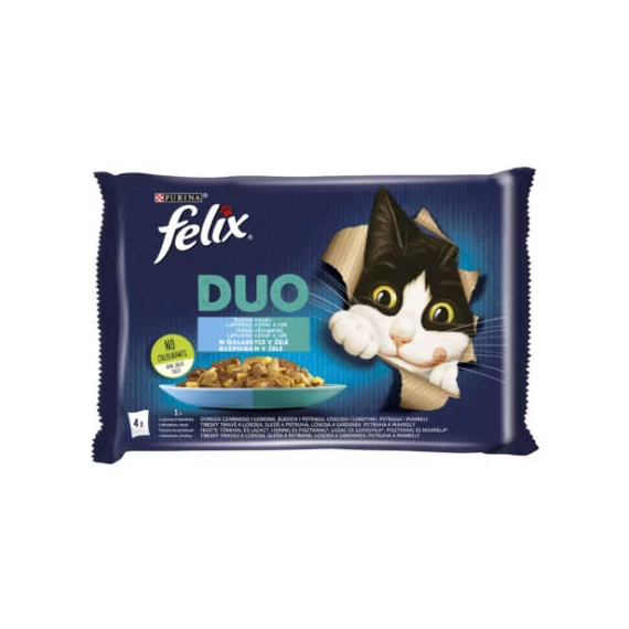 Felix Fantastic DUO halas válogatás aszpikban, 4x85g
