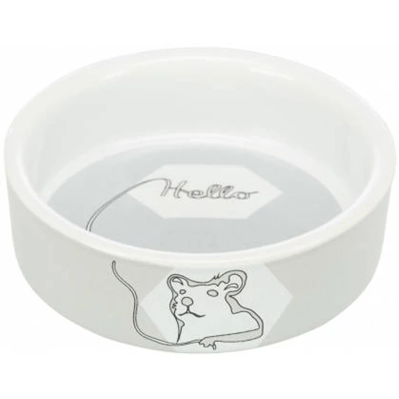 Trixie Ceramic Bowl - kerámia tál (mintás, többféle színben) hörcsögök részére (90ml /Ø8cm)