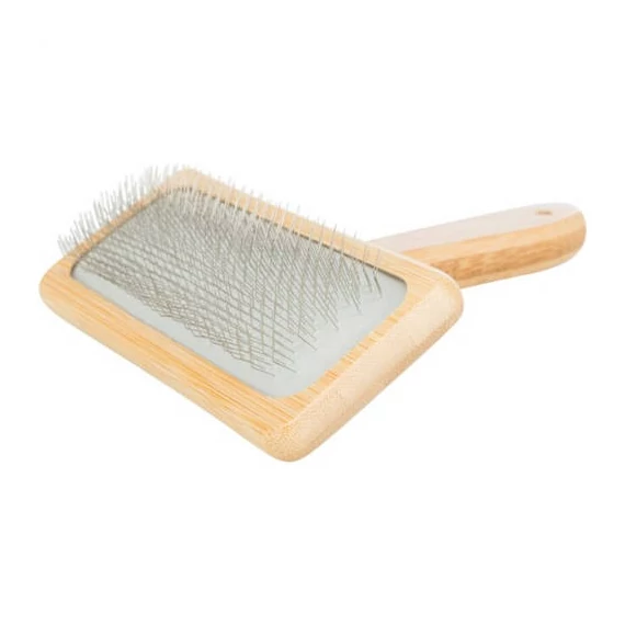 Trixie Soft Brush - szögletes kefe (bambusz) 12x15cm