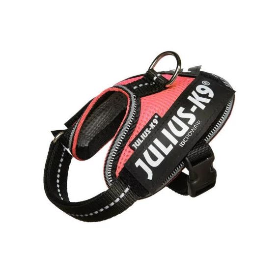 Julius-K9 IDC Powair - hám (pink,felirat) kutyák részére (3XS)