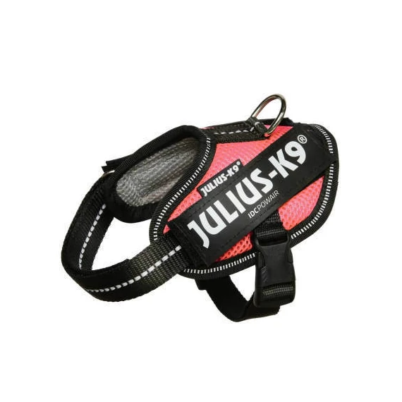 Julius-K9 IDC Powair - hám (pink,felirat) kutyák részére (2XS)