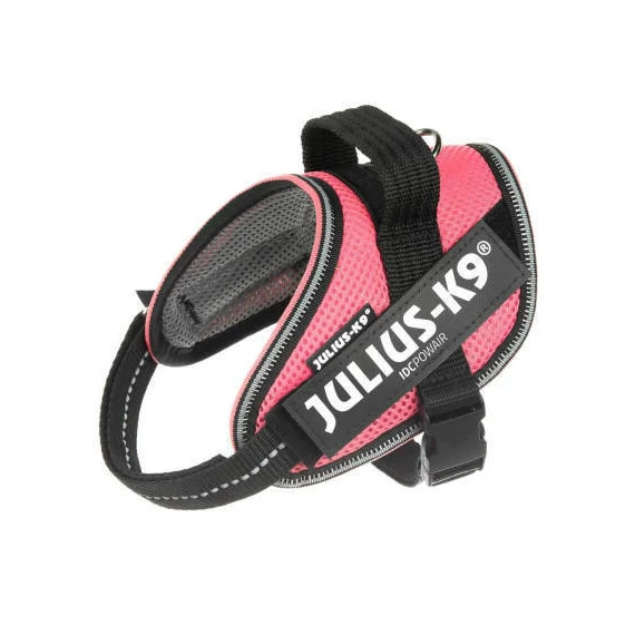 Julius-K9 IDC Powair - hám (pink,felirat) kutyák részére (XS)