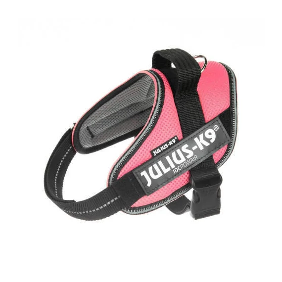 Julius-K9 IDC Powair - hám (pink,felirat) kutyák részére (S)