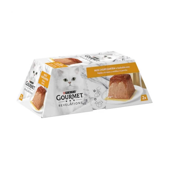 Gourmet Revelations - Pastétom (csirke,szósz)  macskák részére (2x57g)